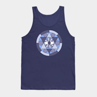 Monochrome Pyramid Eye Tank Top